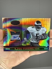 2004 Leaf Certified Donovan McNabb 1/1 Certified Skills Game Used Reebok Patch