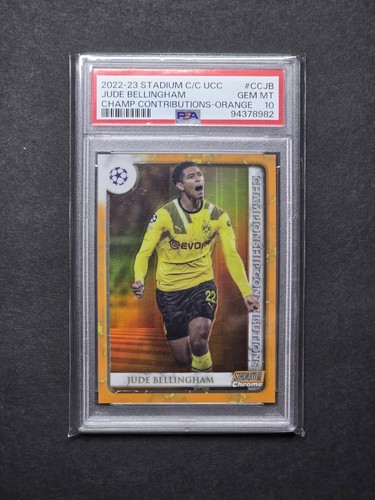 Jude Bellingham /25 Orange PSA 10 Gem Mint - 22/23 Topps Stadium CC/UCC