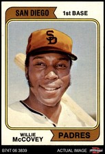 1974 Topps #250 Willie McCovey Padres HOF VARIATION 7.5 - NM+