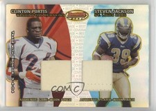 2004 Bowman's Best Coverage Dual Jerseys 8/25 Clinton Portis Steven Jackson 4f5