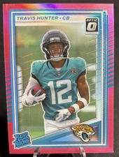 2025 Panini Donruss - Rated Rookie Travis Hunter #301 Optic Preview Pink...