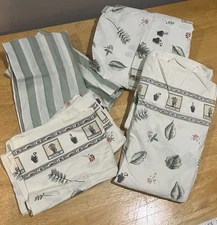 Pfaltzgraff Naturewood Queen Sheet Set 2 Shams Country Cottage Garden