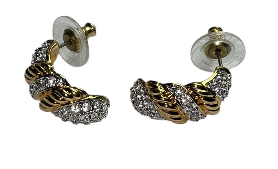 2 pares de postes de pendientes firmados por Swarovski Foto 2 de 4