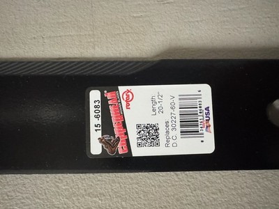 Qty-3 20-1/2'' Rotary 15-6083, 6083 Blades for 60'' Decks Replaces Exmark 633483