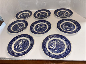  blue willow希少大オーバル皿 Blue Willow Japan | eBay