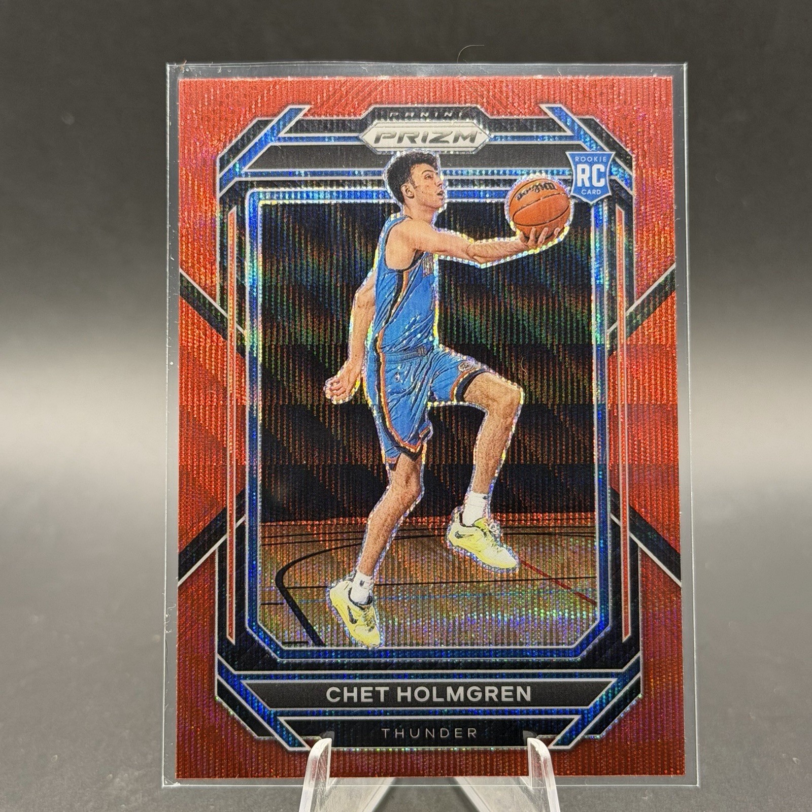 2022-23 Panini Prizm Chet Holmgren #266 Ruby Red Wave Prizm RC NBA THUNDER