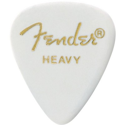 Fender Picks 351 White heavy 12er Set Classic Celluloid - Plektren Set