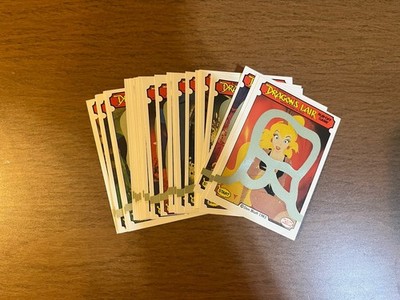 DRAGON'S LAIR FLEER 1983 RUB-OFF SCRATCH GAME SET (30)