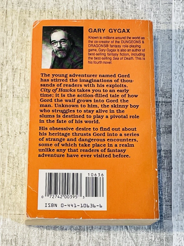 Gord the Rogue City of Hawks by Gary Gygax Paperback 1987 1st Edition - Image 2 of 4