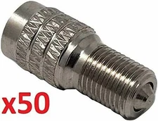 50pcs Double Seal Flow Inflate Through Valve Stem Tire Caps Car Truck Semi RV