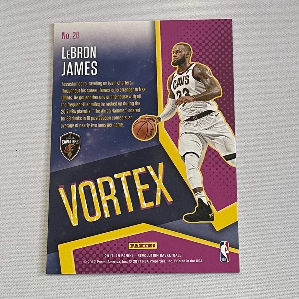 2017-18 Panini Revolution Vortex Lebron James Rare SSP!  #26 - Image 2 of 2