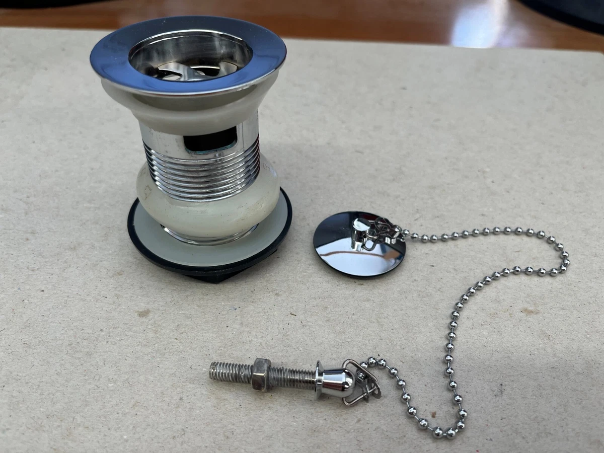 ASP Washbasin Slotted WSC Metal Plug - Chrome | eBay