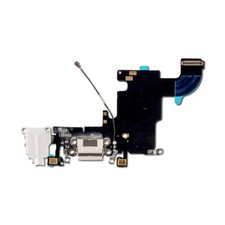 For Apple iPhone 6S Charging Port, Headphone Jack & Microphone Flex (White)
