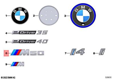 Genuine BMW I G26 i4 M50 Gran Coupe Lettering M50 51149463264 | eBay 