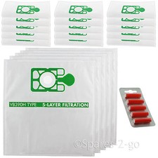 20 HEPA Cloth Hoover Bags for NUMATIC BASIL EDWARD RUCKSACK Vacuum + Fresheners