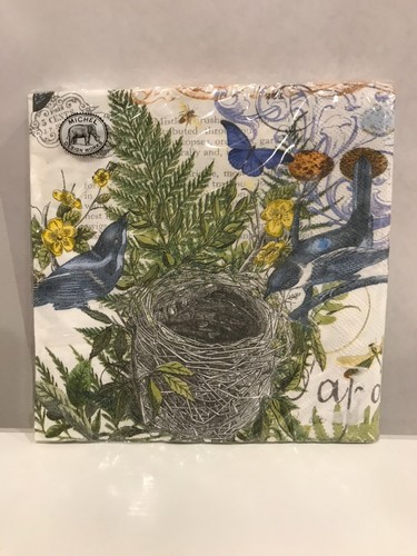 Michel Design Works, Into The Woods, 20 Triple-Ply Floral Paper Luncheon Napkins