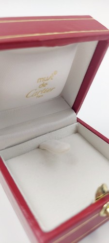 Cartier Paris Ring Box 4205 Vintage Red Leather Box Trinity Ring Must etc☆ - Picture 6 of 18