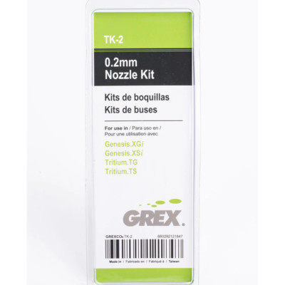 Grex Airbrush 0.2mm Nozzle Conversion Kit, Part TK-2