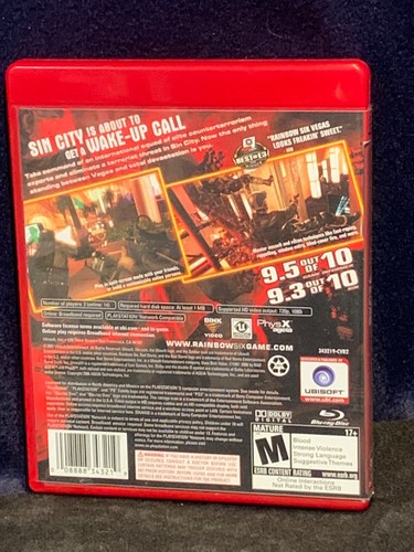 Tom Clancy's RAINBOX SIX VEGAS (Sony PlayStation 3 Video Game, 2007, Ubisoft) - Picture 2 of 4