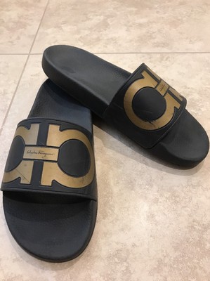 Salvatore Ferragamo 'Groove' Slide Sandal, Size 12 M US | eBay