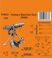 Special Hobby 3D Print Vickers Machine Gun Wwi 1:35 Art. P35021