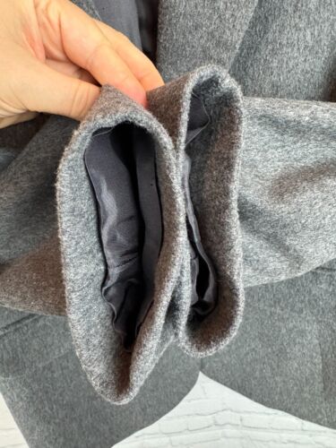 LORD & TAYLOR gray wool cashmere blend flannel jacket blazer 8 - Picture 6 of 8