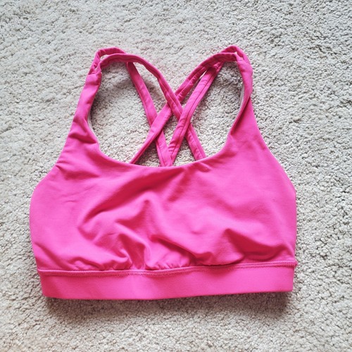 lululemon hot pink sports bra
