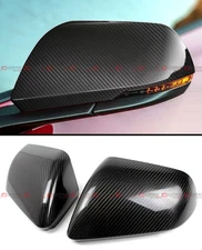 REAL CARBON FIBER SIDE MIRROR COVERS FOR 15-2023 FORD MUSTANG WITH LED SIGNAL GT