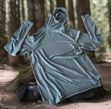 Nike SB Lightweight Pullover Hoodie Blue Green Jacket Men's Size L 628599-036