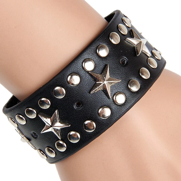 Leather outlet star bracelet