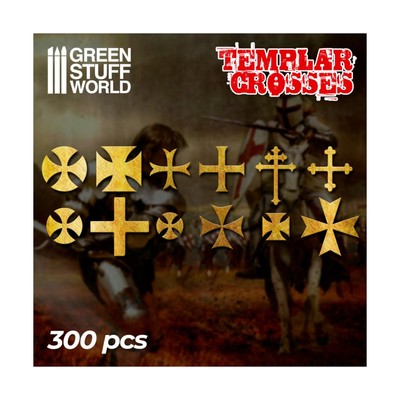Green Stuff World Modelling Supply Templar Cross Symbols New