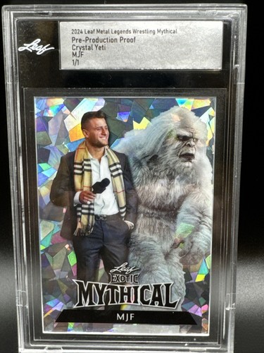 2024 Leaf Metal Legends Wrestling Mythical MJF Crystal Yeti Production Proof 1/1
