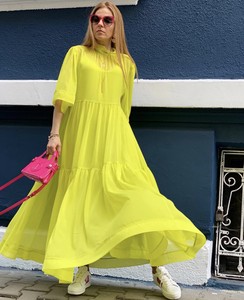 neon green dress h&m