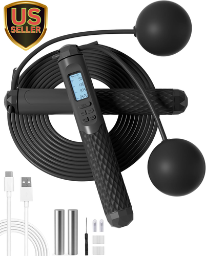 Cordless Jump Rope with Counter for Fitness - Adjustable Smart Skipping Rope ... - Picture 8 of 12