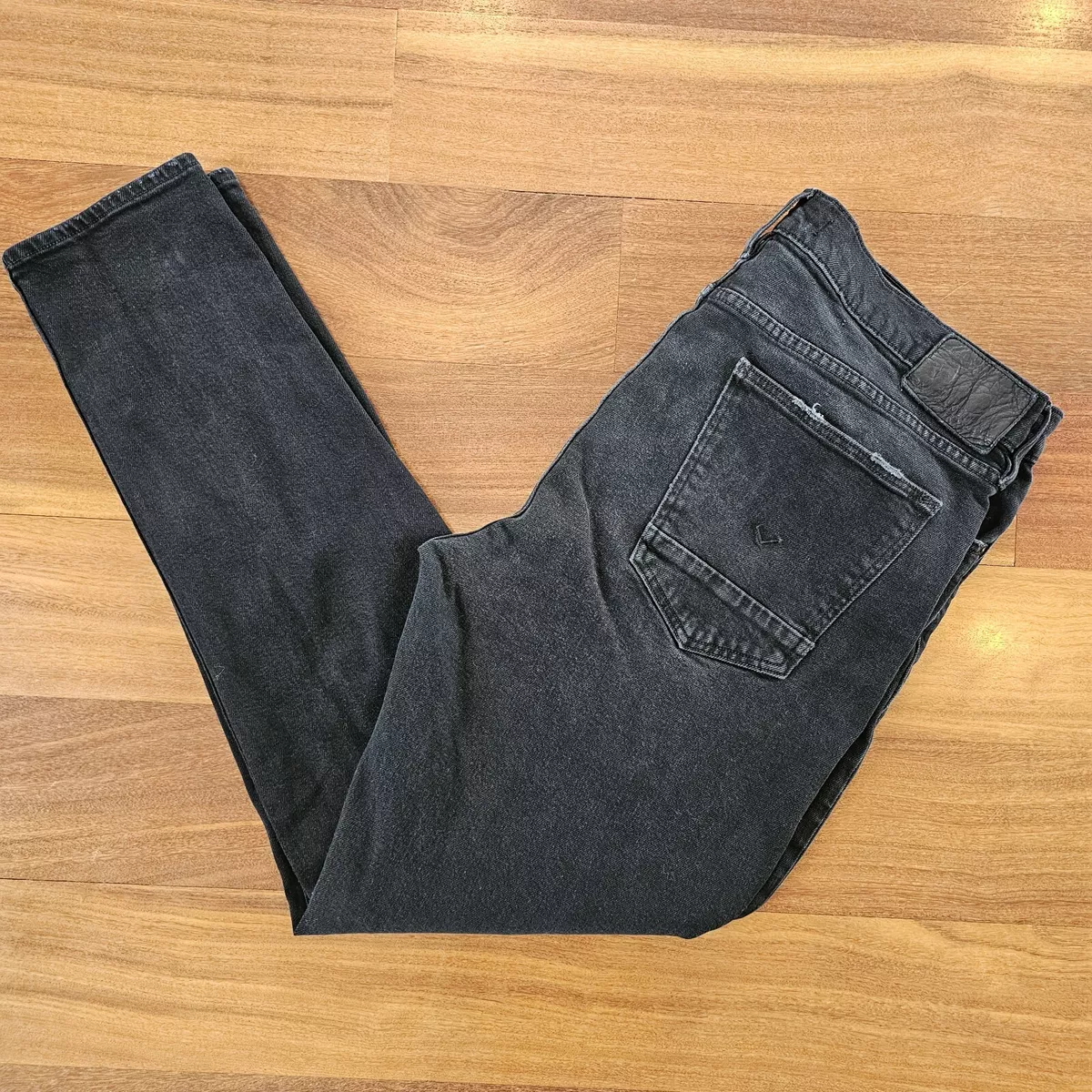 Hudson black ripped jeans sales