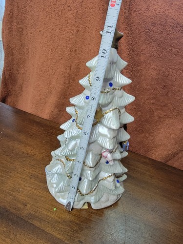 Gift Link Inc. Christmas Tree Porcelain Pearlized- No Light- Please Read VINTAGE - Picture 15 of 16