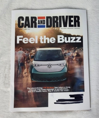 Car and Driver Magazine November / December 2024  VW ID.BUZZ Volkswagen Bus Van