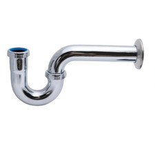 Dearborn Brass 1-1/4 in. 17-Gauge Chrome-Plated Brass Sink Drain P- Trap