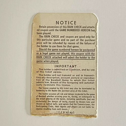 1964 World Series Game 4 Ticket, Ken Boyer Grand Slam, NY Yankees vs Cardinals - 第 3/6 張圖片