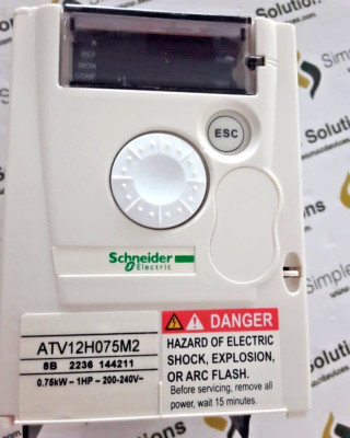 New Schneider ATV12H075M2 -variable speed drive ATV12-0.75kW-1hp with heat sink