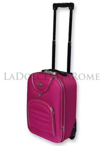 VALIGIA BAGAGLIO A MANO ULTRALEGGERO TROLLEY RYANAIR EASY JET 2 RUOTE LOW COST - Foto 10 di 16