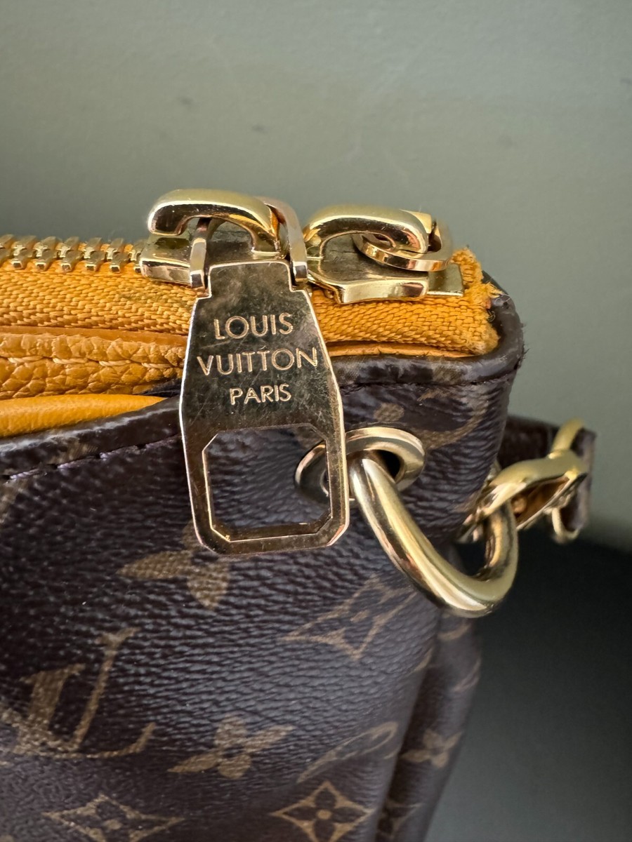 LOUIS VUITTON Pallas MM Monogram Saffron Yellow Shoulder Handbag