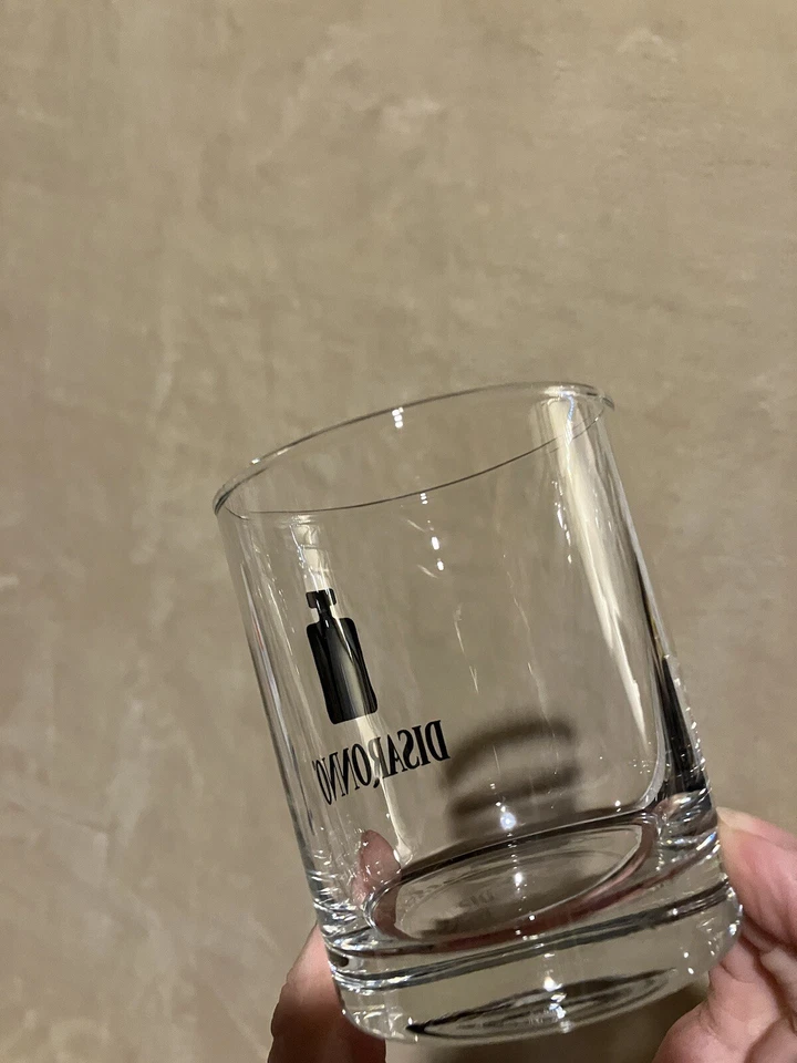 Disaronno Amaretto Short Glass With Black Detail 3 inch tall perfect Christmas - Image 4 of 4