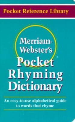 Merriam Webster's Pocket Rhyming Dictionary (Pocket Refere - VERY GOOD