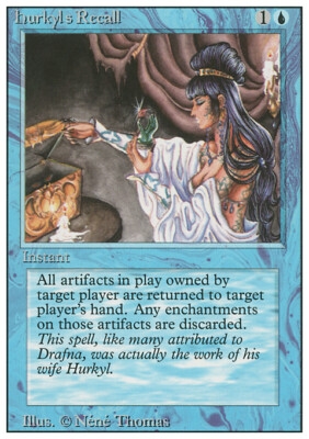 MTG Magic the Gathering Hurkyl's Recall (60/306) Revised Edition LP