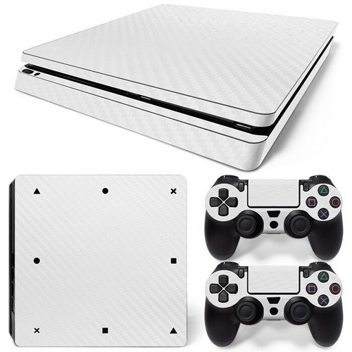 PS4 Slim Console & Controller Decal Playstation 4 Wrap Carbon Fiber Skin Sticker - Picture 12 of 13
