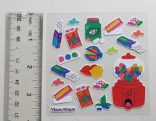 Violette Stickers - COLORFUL BUBBLE GUM - 4x4 Square NEW RELEASE Stickers #K255