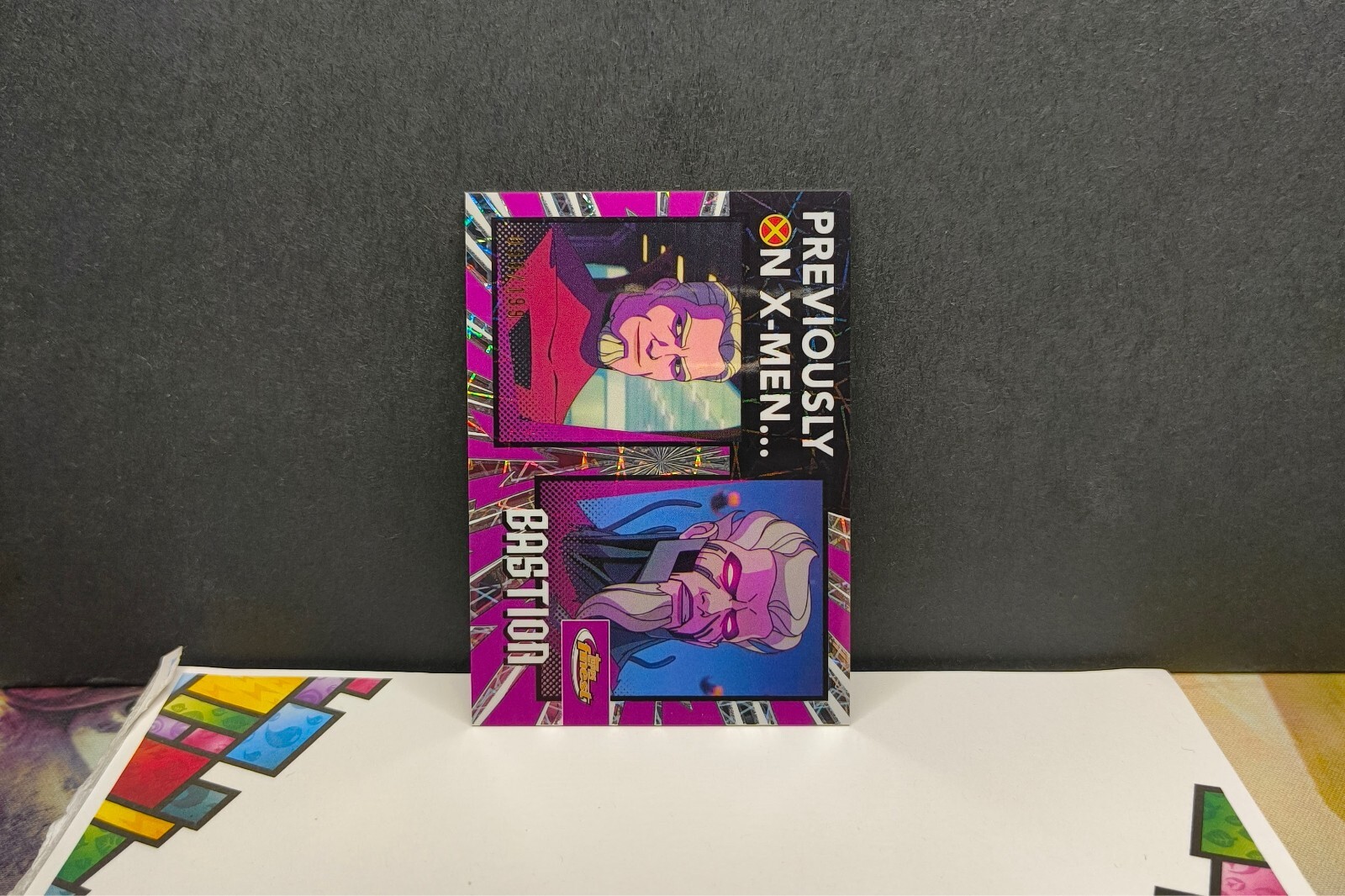 TOPPS FINEST X-MEN '97 PO-13 BASTION LASER REF SP /199 PREVIOUSLY ON X-MEN