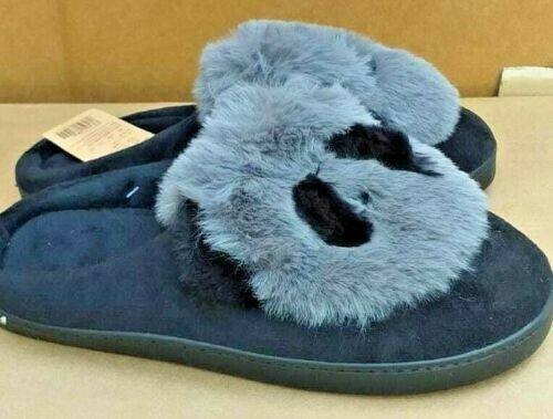 Panda Love Slippers Winter Fluffy Indoor Shoes UK 9.5-10 (S13) - Picture 1 of 4