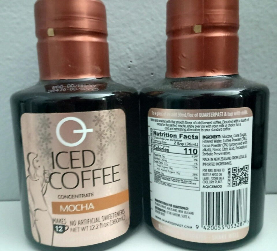 Quarterpast Mocha Iced Coffee Concentrate 360Ml (2 Pack) eBay